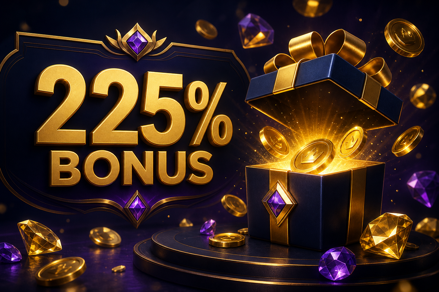 SlotsGem Casino Bonus — pakiet powitalny z dopasowaniem depozytu i darmowymi spinami